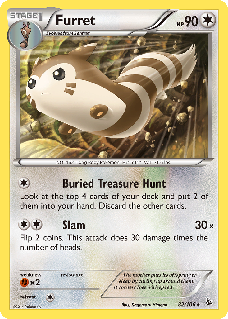 Furret (82/106) [XY: Flashfire] | Nerdhalla Games