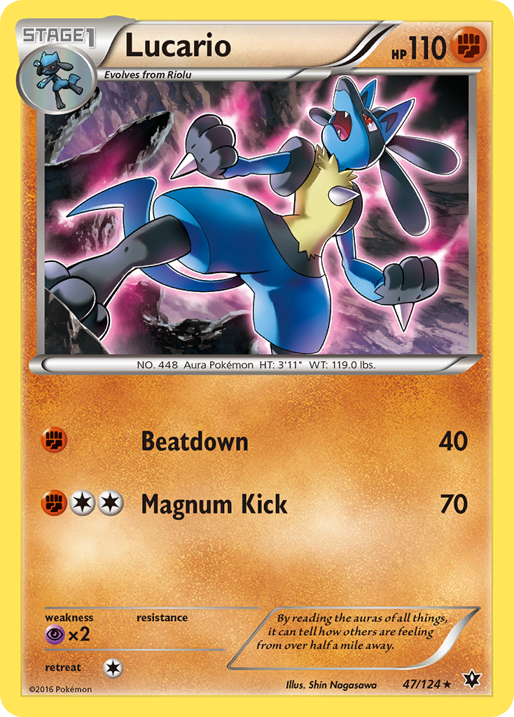 Lucario (47/124) [XY: Fates Collide] | Nerdhalla Games