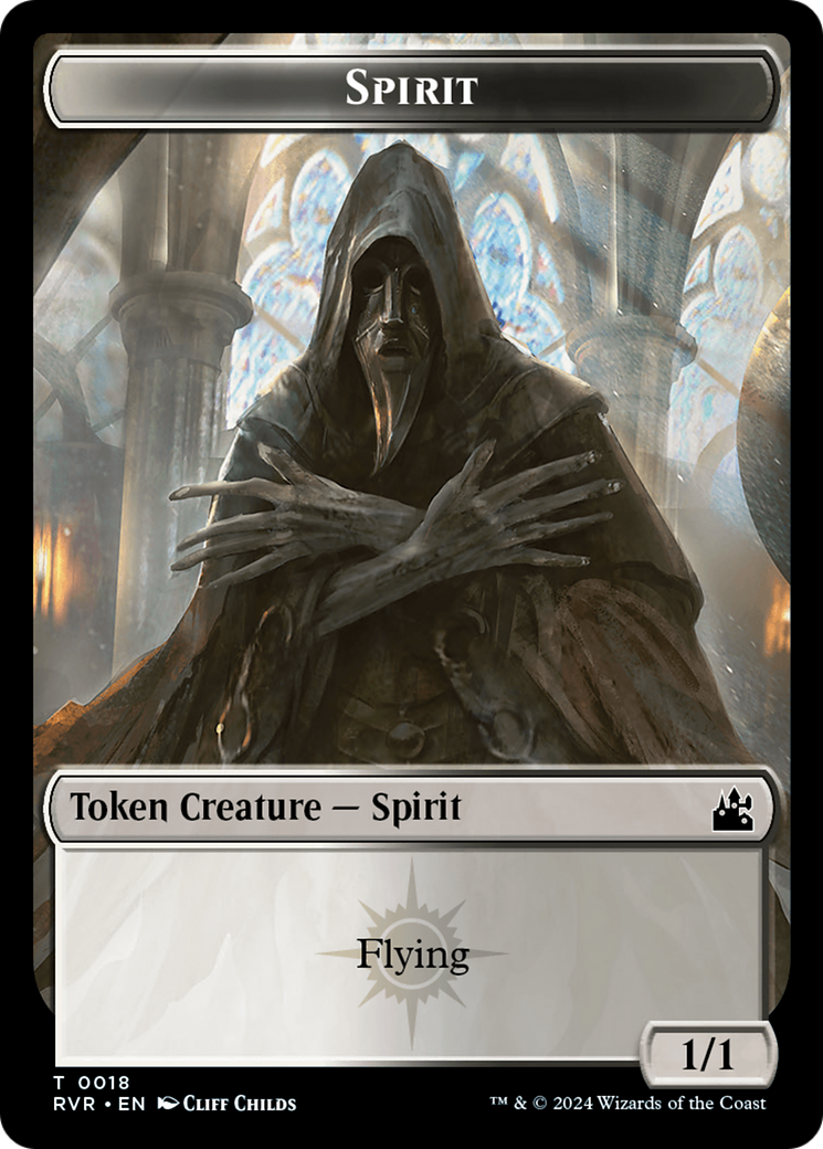 Spirit Token (0018) [Ravnica Remastered Tokens] | Nerdhalla Games