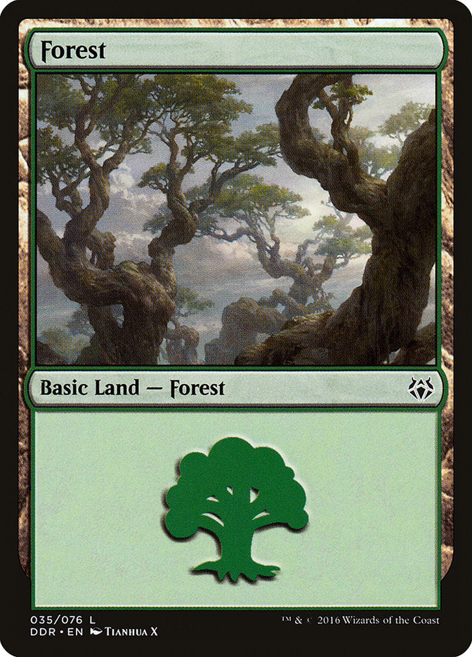 Forest (35) [Duel Decks: Nissa vs. Ob Nixilis] | Nerdhalla Games