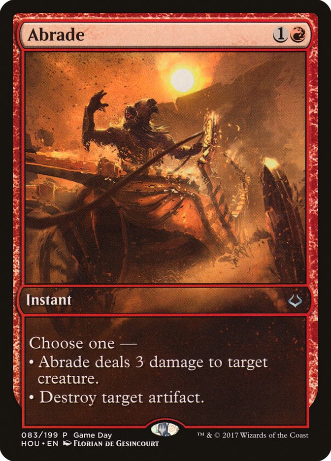 Abrade (Game Day) [Hour of Devastation Promos] | Nerdhalla Games