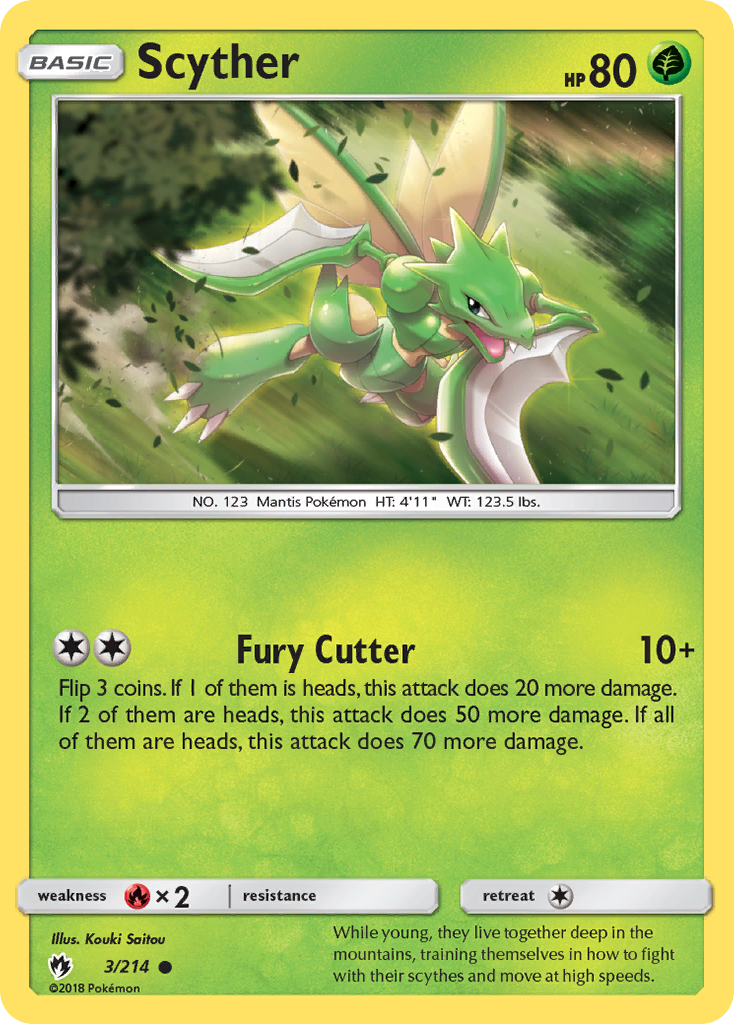 Scyther (3/214) [Sun & Moon: Lost Thunder] | Nerdhalla Games