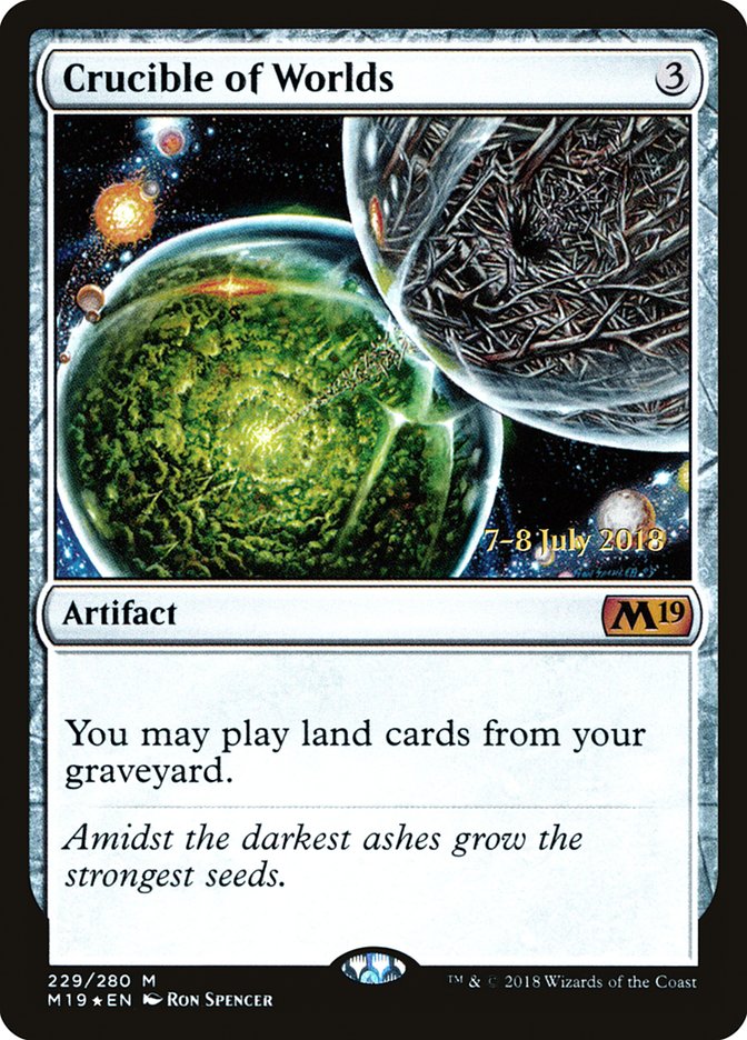 Crucible of Worlds  [Core Set 2019 Prerelease Promos] | Nerdhalla Games