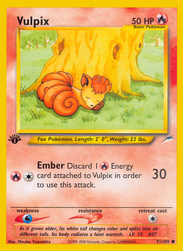 Vulpix (91/105) [Neo Destiny 1st Edition] | Nerdhalla Games