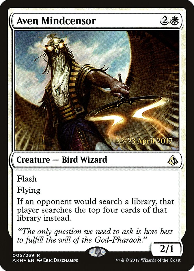 Aven Mindcensor  [Amonkhet Prerelease Promos] | Nerdhalla Games