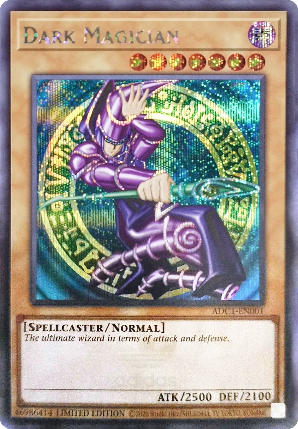 Dark Magician (Adidas Exclusive) [ADC1-EN001] Prismatic Secret Rare | Nerdhalla Games