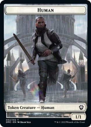 Human // Snake Double-sided Token [Dominaria United Commander Tokens] | Nerdhalla Games