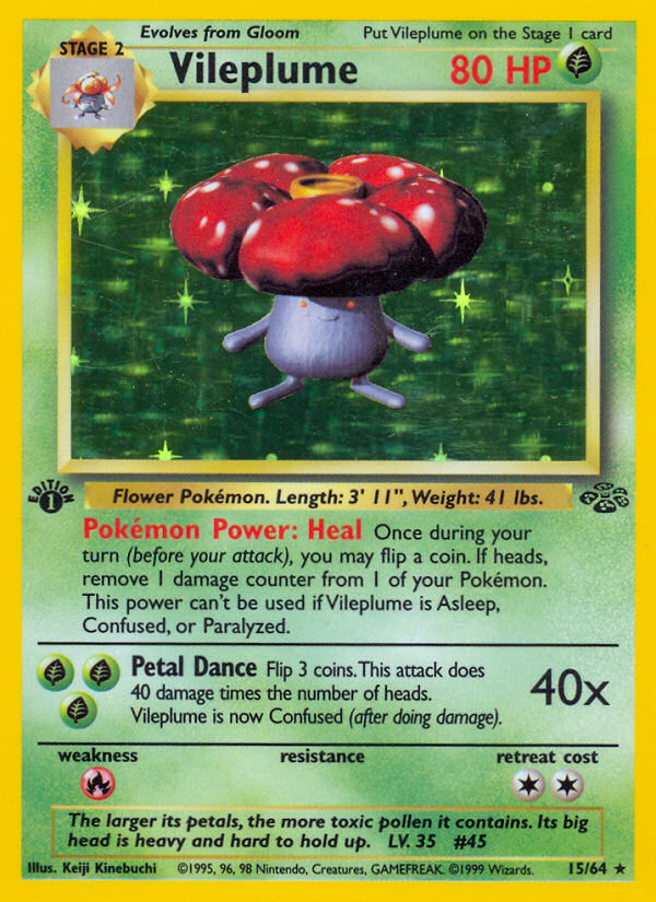 Vileplume (15/64) [Jungle 1st Edition] | Nerdhalla Games