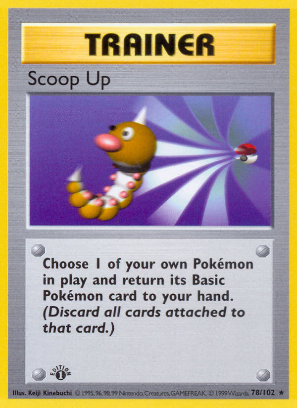 Scoop Up (78/102) (Shadowless) [Base Set 1st Edition] | Nerdhalla Games