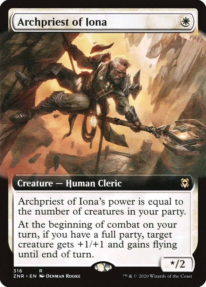 Archpriest of Iona (Extended Art) [Zendikar Rising] | Nerdhalla Games