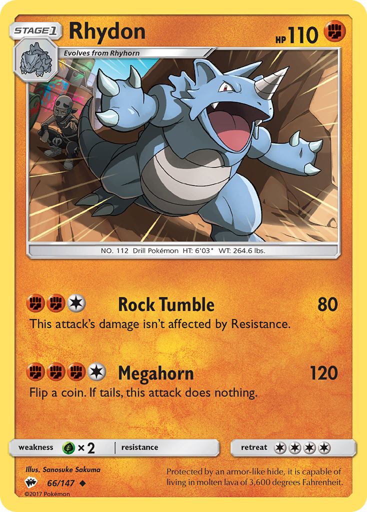 Rhydon (66/147) [Sun & Moon: Burning Shadows] | Nerdhalla Games