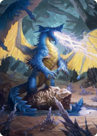 Blue Dragon Art Card [Dungeons & Dragons: Adventures in the Forgotten Realms Art Series] | Nerdhalla Games