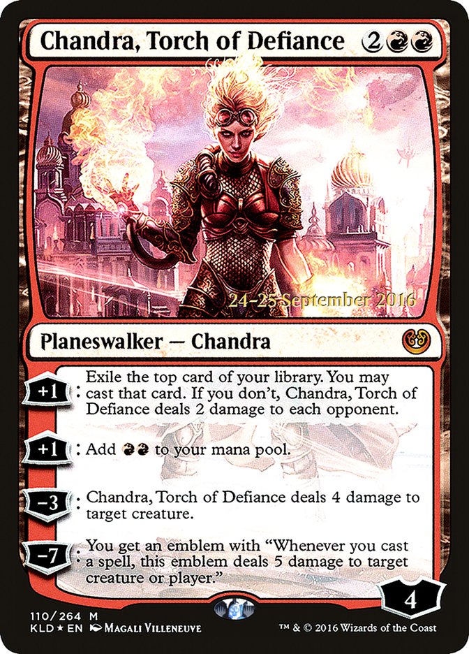 Chandra, Torch of Defiance  [Kaladesh Prerelease Promos] | Nerdhalla Games