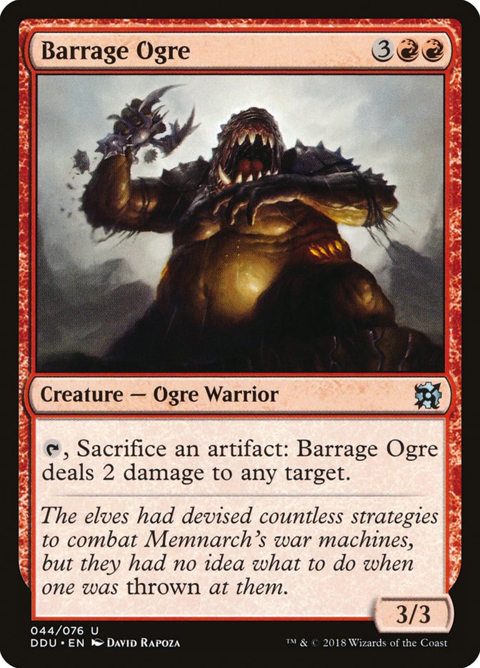 Barrage Ogre [Duel Decks: Elves vs. Inventors] | Nerdhalla Games