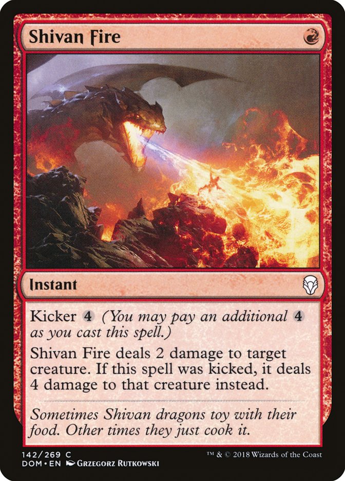 Shivan Fire [Dominaria] | Nerdhalla Games