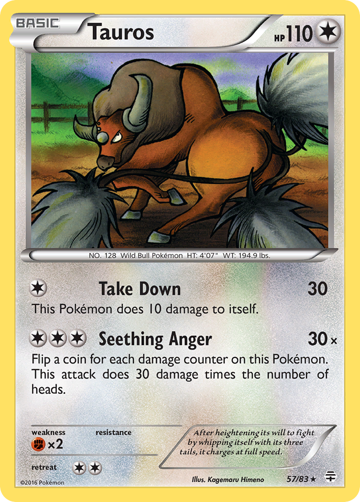 Tauros (57/83) [XY: Generations] | Nerdhalla Games