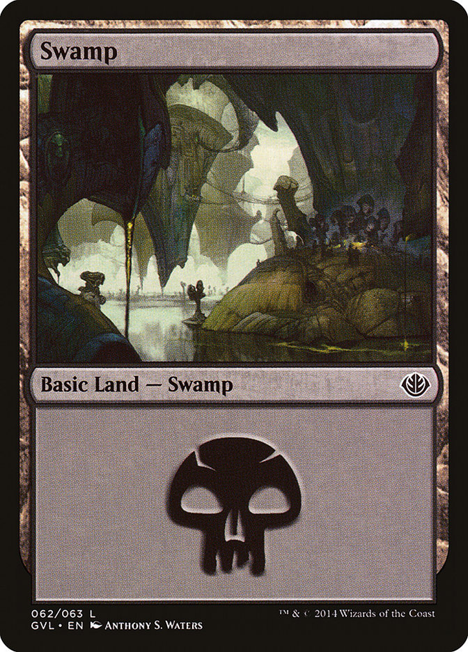 Swamp (62) (Garruk vs. Liliana) [Duel Decks Anthology] | Nerdhalla Games