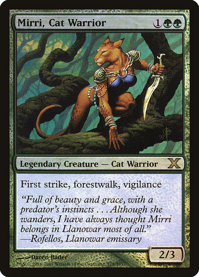 Mirri, Cat Warrior (Premium Foil) [Tenth Edition] | Nerdhalla Games