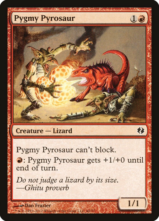 Pygmy Pyrosaur [Duel Decks: Venser vs. Koth] | Nerdhalla Games