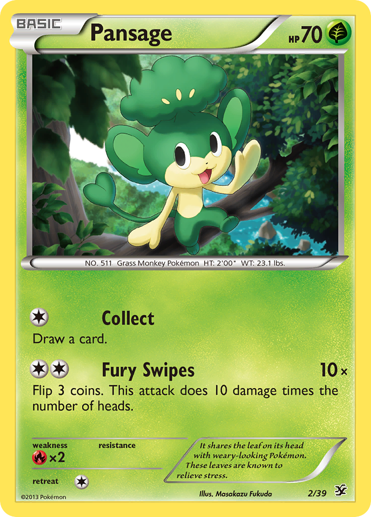 Pansage (2/39) [XY: Kalos Starter Set] | Nerdhalla Games