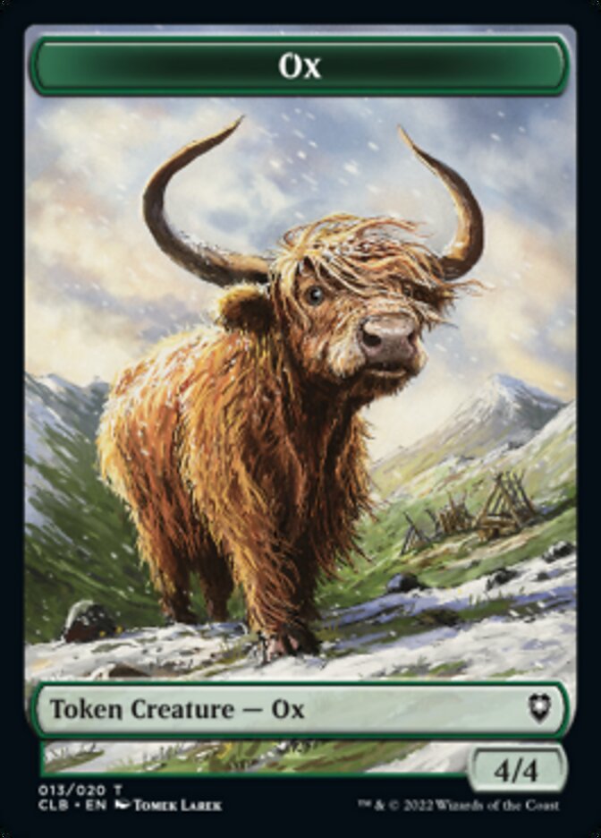 Ox Token [Commander Legends: Battle for Baldur's Gate Tokens] | Nerdhalla Games