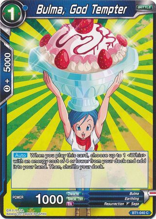 Bulma, God Tempter [BT1-040] | Nerdhalla Games