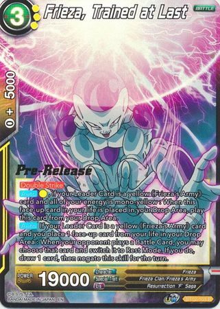 Frieza, Trained at Last (BT12-101) [Vicious Rejuvenation Prerelease Promos] | Nerdhalla Games