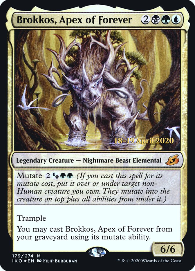 Brokkos, Apex of Forever  [Ikoria: Lair of Behemoths Prerelease Promos] | Nerdhalla Games