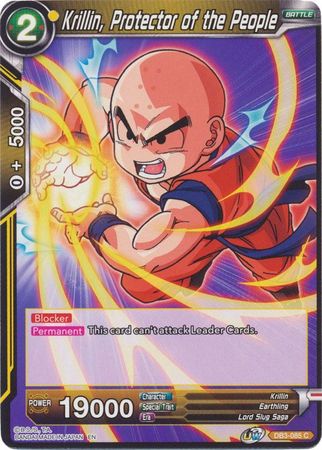 Krillin, Protector of the People [DB3-085] | Nerdhalla Games