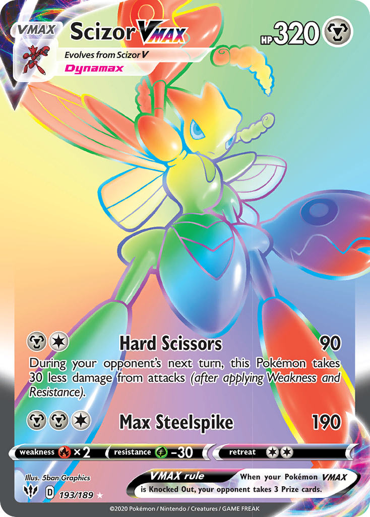 Scizor VMAX (193/189) [Sword & Shield: Darkness Ablaze] | Nerdhalla Games