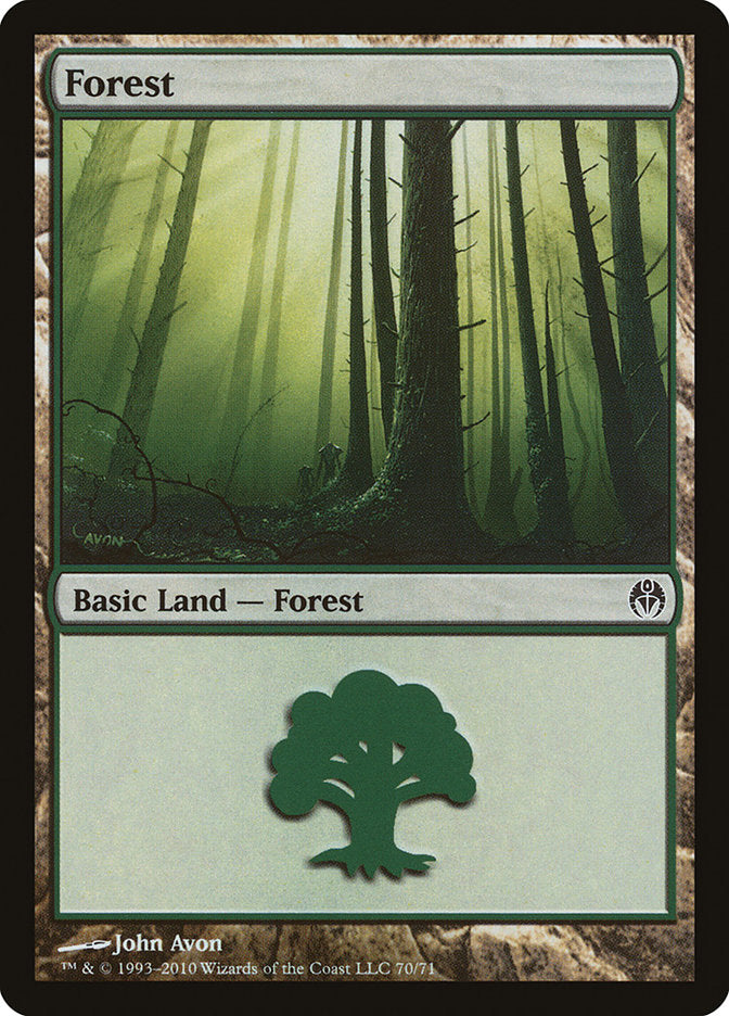 Forest (70) [Duel Decks: Phyrexia vs. the Coalition] | Nerdhalla Games