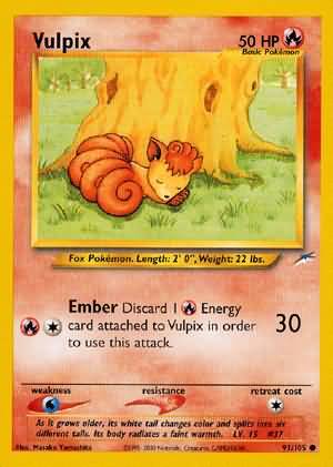 Vulpix (91/105) [Neo Destiny Unlimited] | Nerdhalla Games