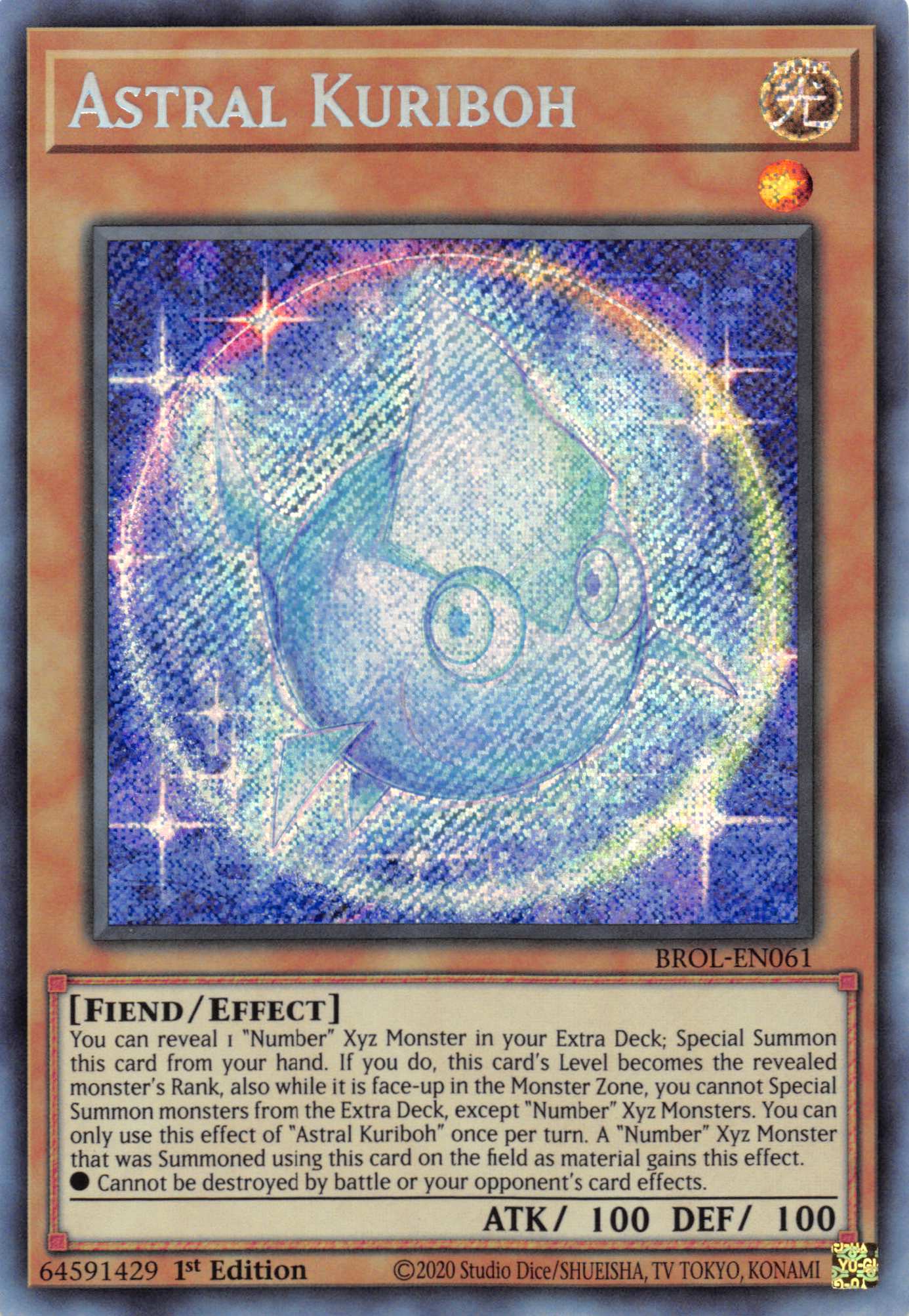 Astral Kuriboh [BROL-EN061] Secret Rare | Nerdhalla Games