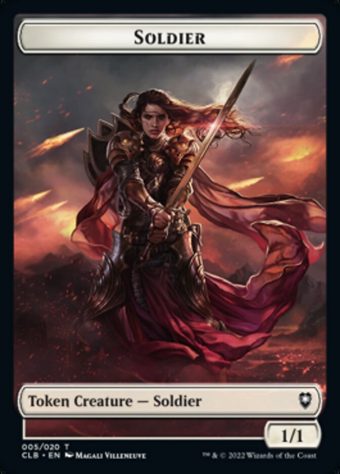 Soldier Token [Commander Legends: Battle for Baldur's Gate Tokens] | Nerdhalla Games