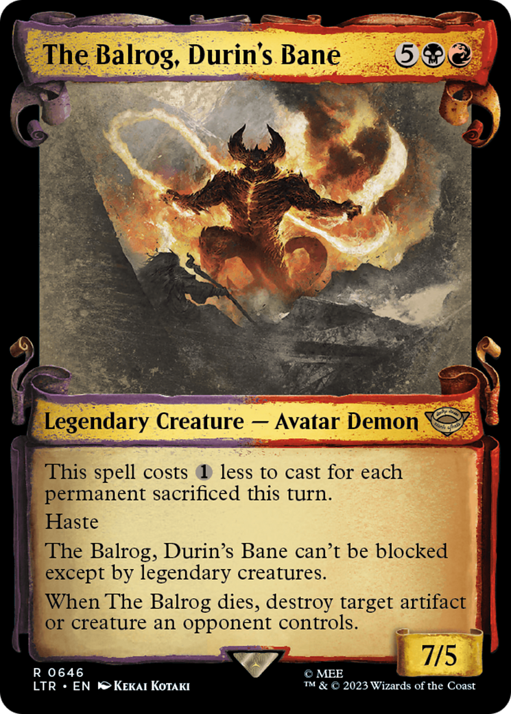 The Balrog, Durin's Bane [The Lord of the Rings: Tales of Middle-Earth Showcase Scrolls] | Nerdhalla Games