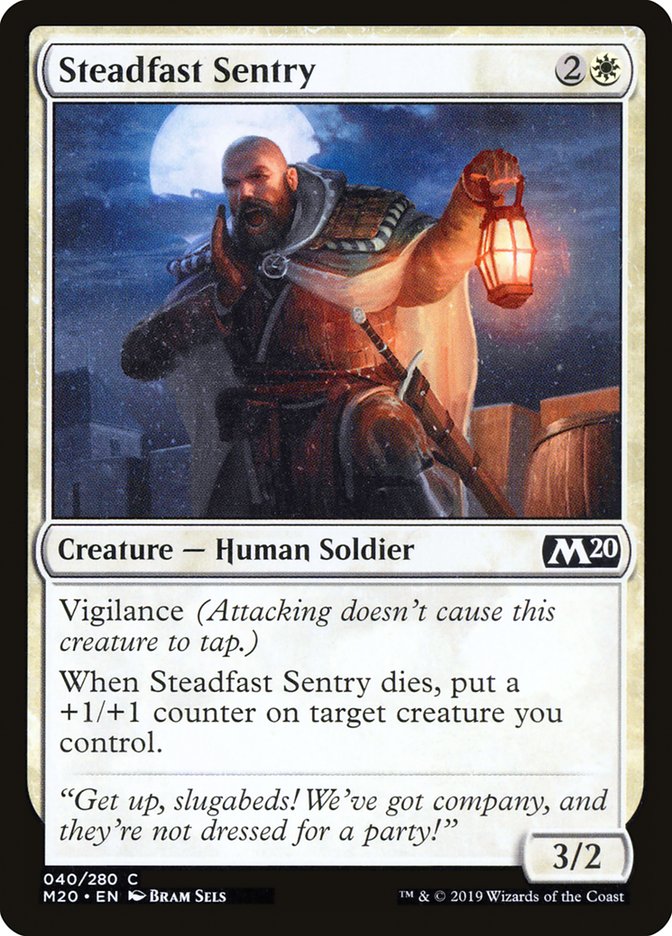 Steadfast Sentry [Core Set 2020] | Nerdhalla Games