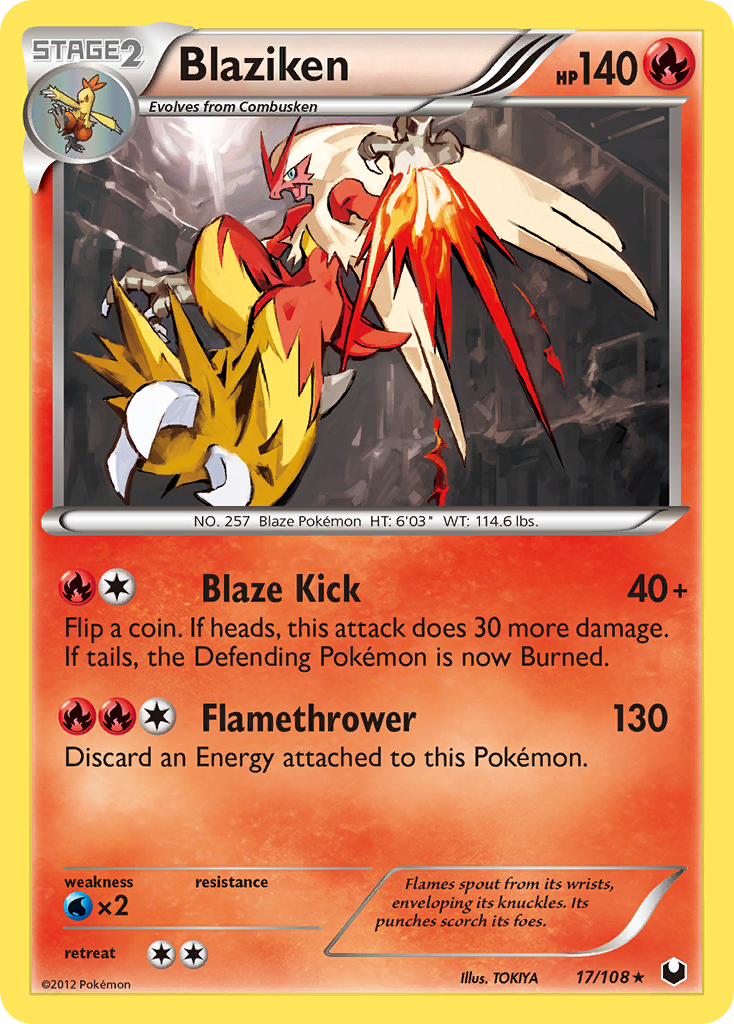 Blaziken (17/108) [Black & White: Dark Explorers] | Nerdhalla Games