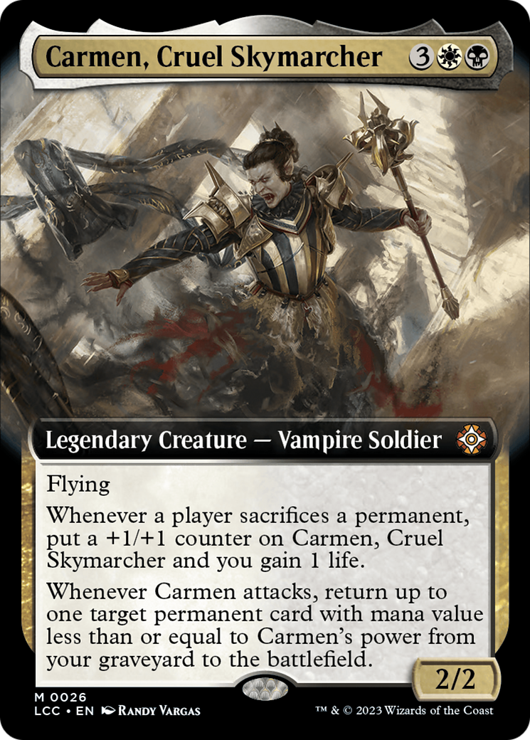 Carmen, Cruel Skymarcher (Extended Art) [The Lost Caverns of Ixalan Commander] | Nerdhalla Games