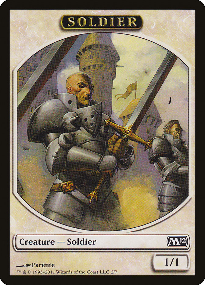 Soldier [Magic 2012 Tokens] | Nerdhalla Games