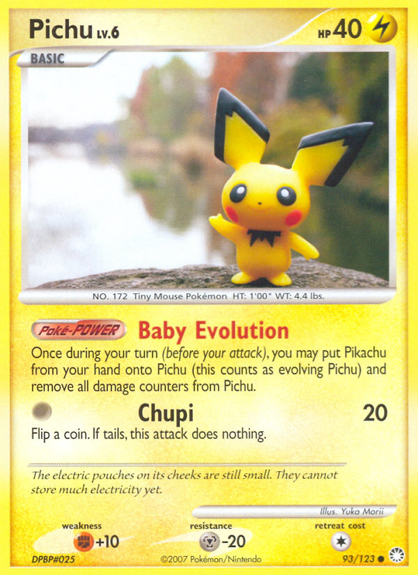 Pichu (93/123) [Diamond & Pearl: Mysterious Treasures] | Nerdhalla Games