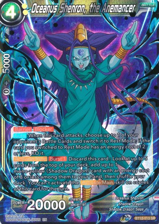 Oceanus Shenron, the Anemancer [BT12-113] | Nerdhalla Games