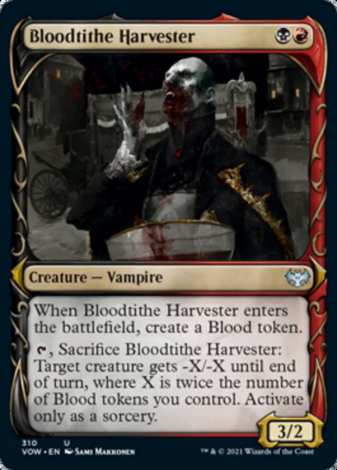 Bloodtithe Harvester (Showcase Fang Frame) [Innistrad: Crimson Vow] | Nerdhalla Games