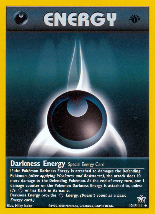 Darkness Energy (104/111) [Neo Genesis 1st Edition] | Nerdhalla Games