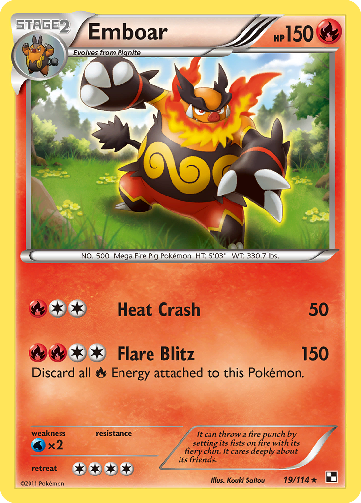 Emboar (19/114) [Black & White: Base Set] | Nerdhalla Games