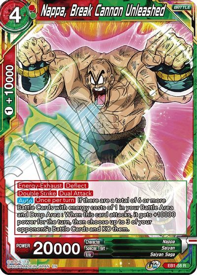 Nappa, Break Cannon Unleashed (EB1-58) [Battle Evolution Booster] | Nerdhalla Games