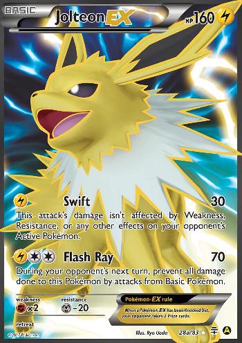 Jolteon EX (28a/83) (Alternate Art Promo) [XY: Generations] | Nerdhalla Games