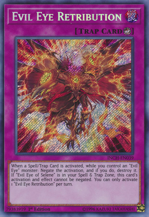 Evil Eye Retribution [INCH-EN039] Secret Rare | Nerdhalla Games