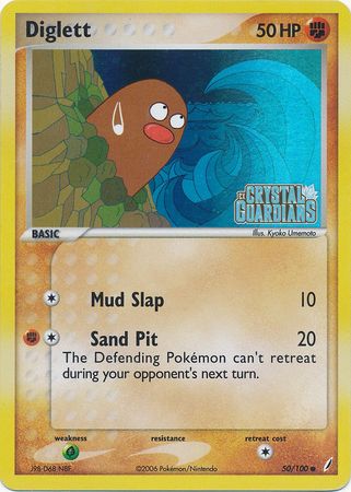 Diglett (50/100) (Stamped) [EX: Crystal Guardians] | Nerdhalla Games