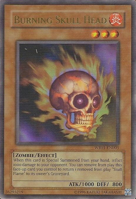 Burning Skull Head [WB01-EN003] Super Rare | Nerdhalla Games