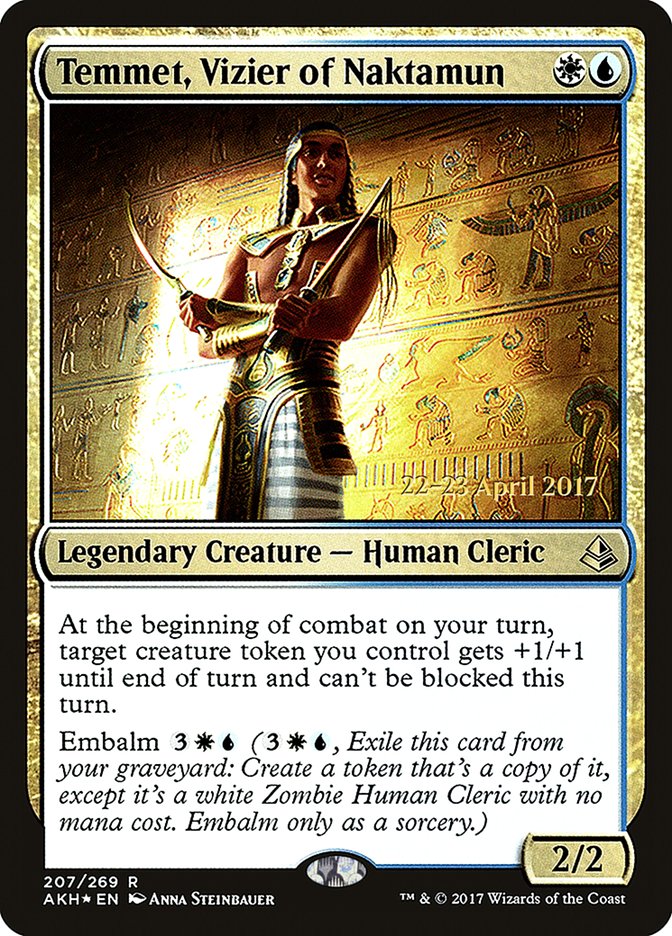 Temmet, Vizier of Naktamun  [Amonkhet Prerelease Promos] | Nerdhalla Games